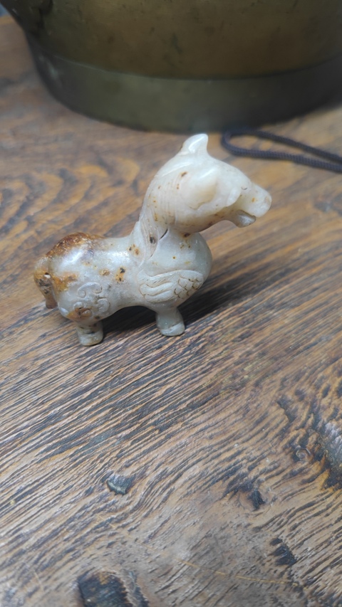 古玩玉器仿古做舊玉馬真品鑒賞圖