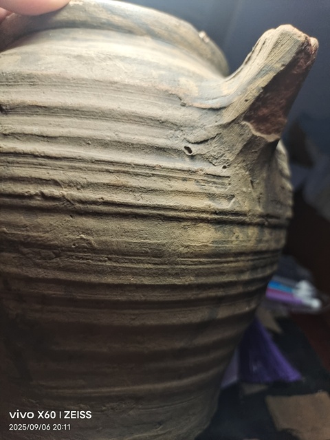 古玩陶瓷灰陶雙系壺真品鑒賞圖