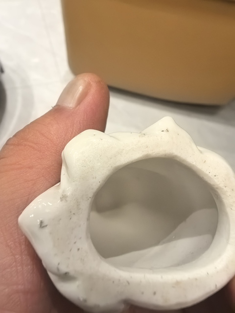 古玩陶瓷白釉人物塑像真品鑒賞圖