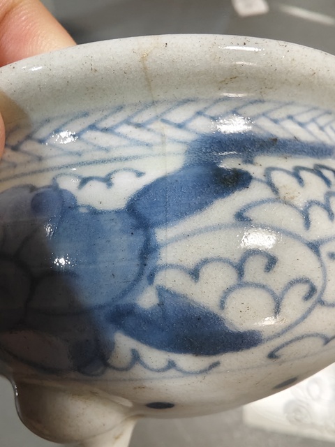 古玩陶瓷青花花卉爐拍賣，當前價格288元