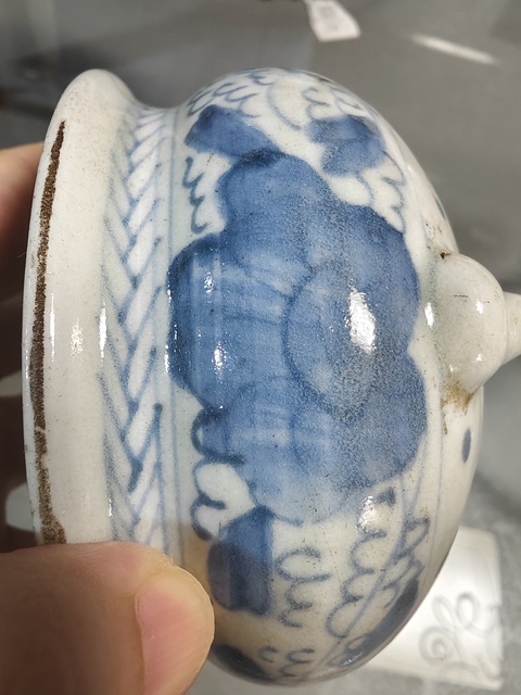 古玩陶瓷青花花卉爐拍賣，當前價格288元