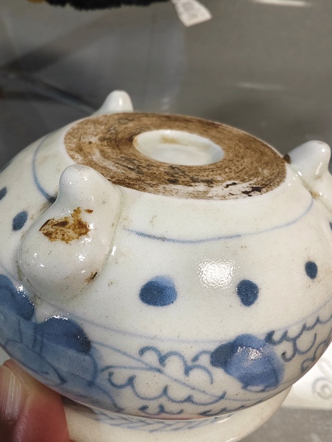 古玩陶瓷青花花卉爐拍賣，當前價格288元