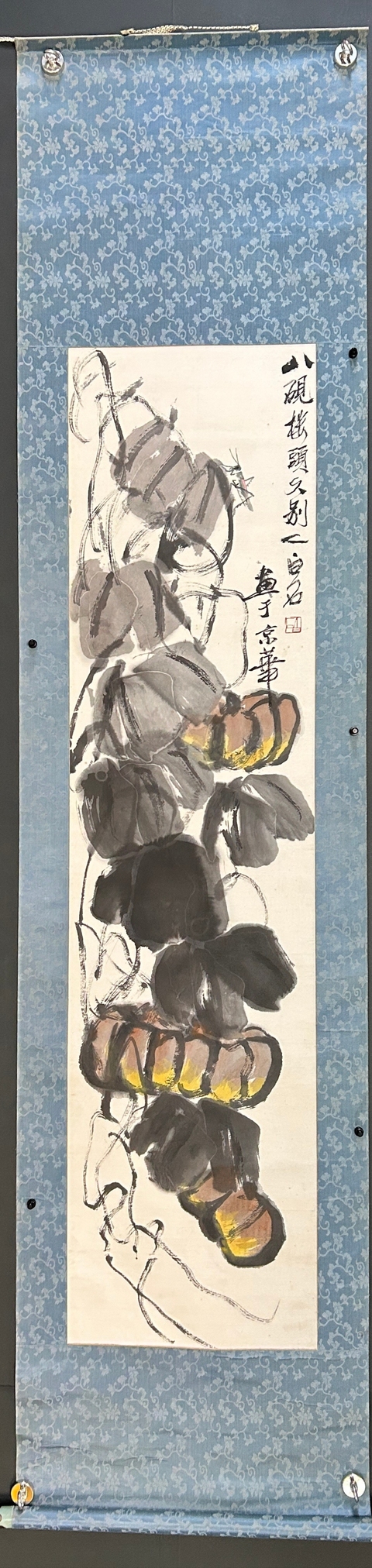 古玩字畫(huà)南瓜草蟲(chóng)真品鑒賞圖