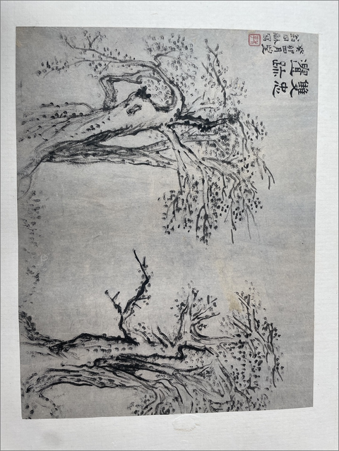 古玩字畫山水冊頁真品鑒賞圖