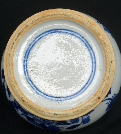 古玩陶瓷青花花鳥紋蓋罐真品鑒賞圖