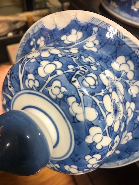 古玩陶瓷青花梅花紋將軍罐真品鑒賞圖