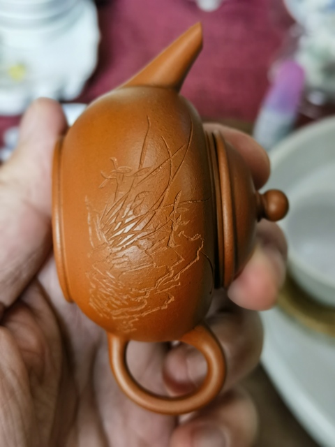 古玩雜項朱泥水平壺真品鑒賞圖