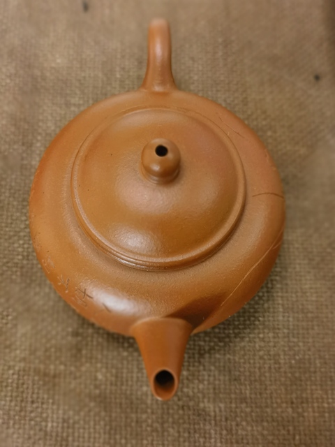 古玩雜項朱泥水平壺真品鑒賞圖