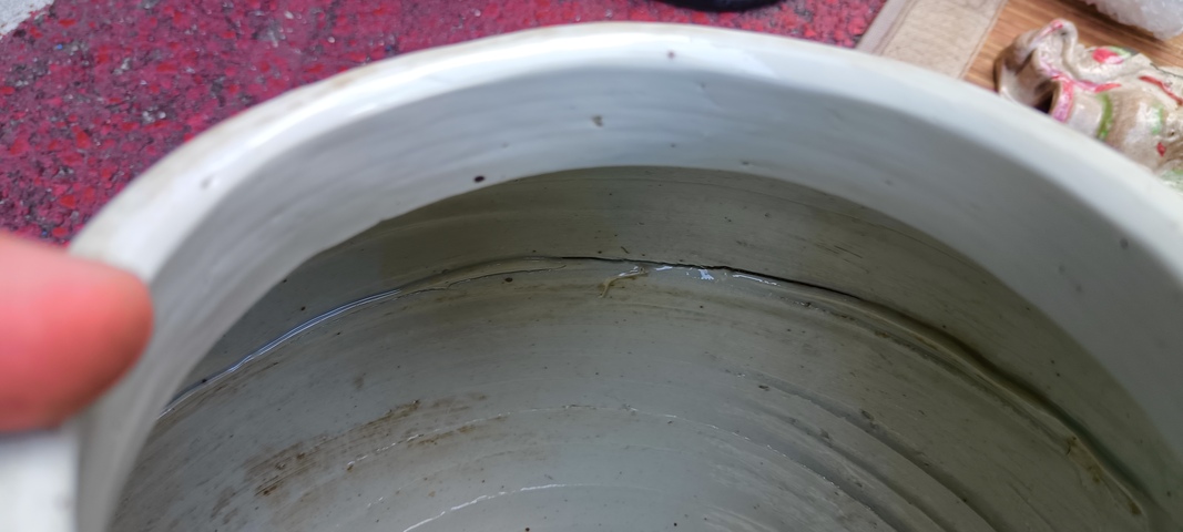 古玩陶瓷壽字紋青花礬紅罐真品鑒賞圖