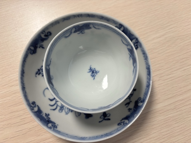 古玩陶瓷雍正青花杯碟真品鑒賞圖