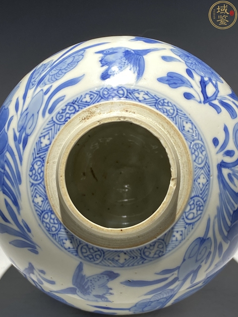 古玩陶瓷清康熙·青花花鳥紋罐拍賣，當前價格19000元