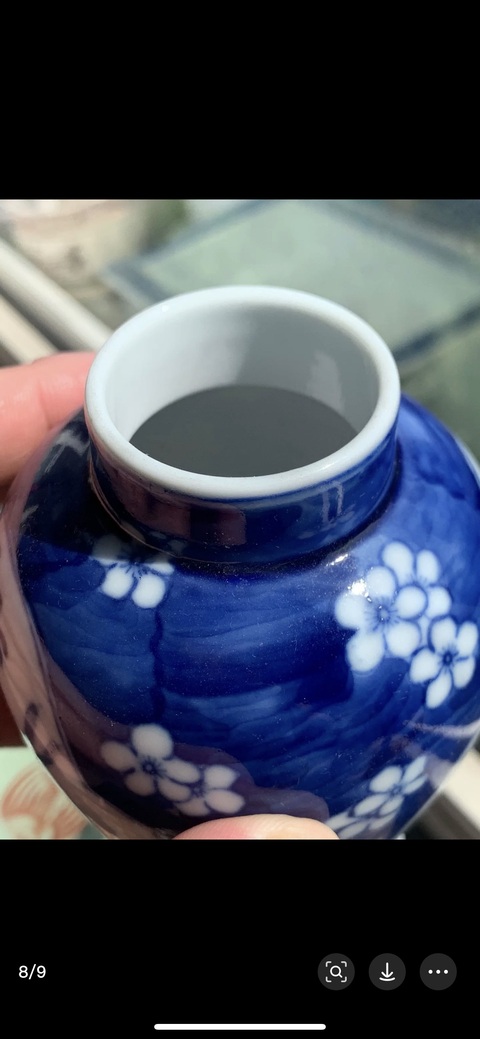 古玩陶瓷花鳥紋青花瓶真品鑒賞圖