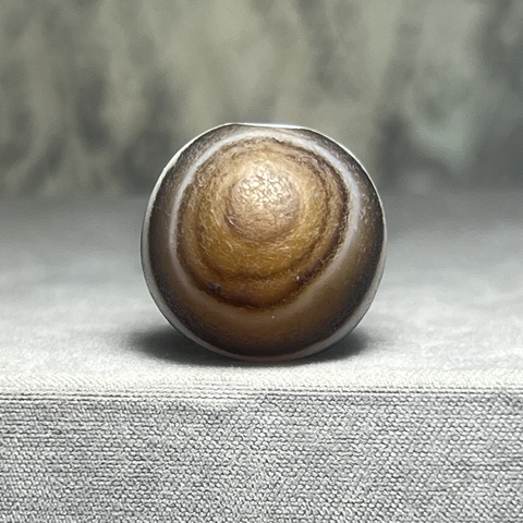 古玩玉器仿鑲蝕紅玉髓管珠真品鑒賞圖