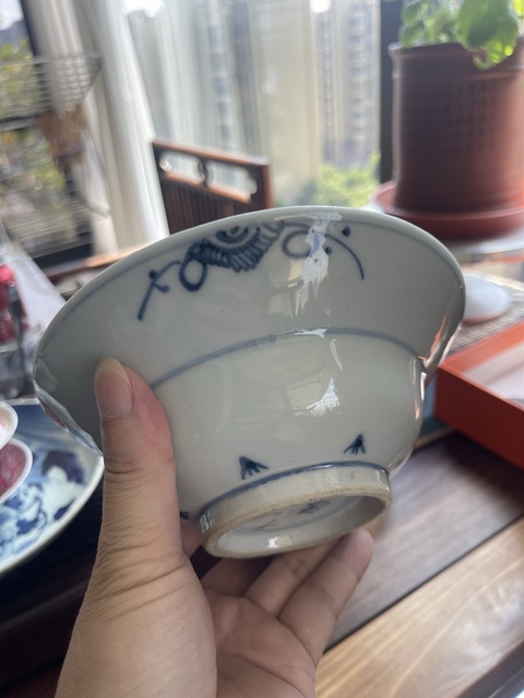 古玩陶瓷青花折腰碗真品鑒賞圖