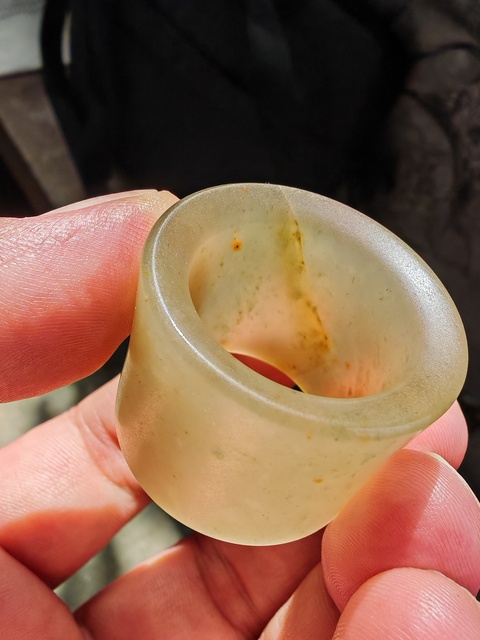 古玩玉器玉扳指真品鑒賞圖