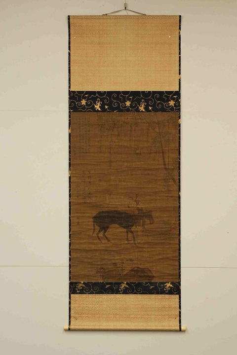 古玩字畫周天球伯樂相馬立軸真品鑒賞圖