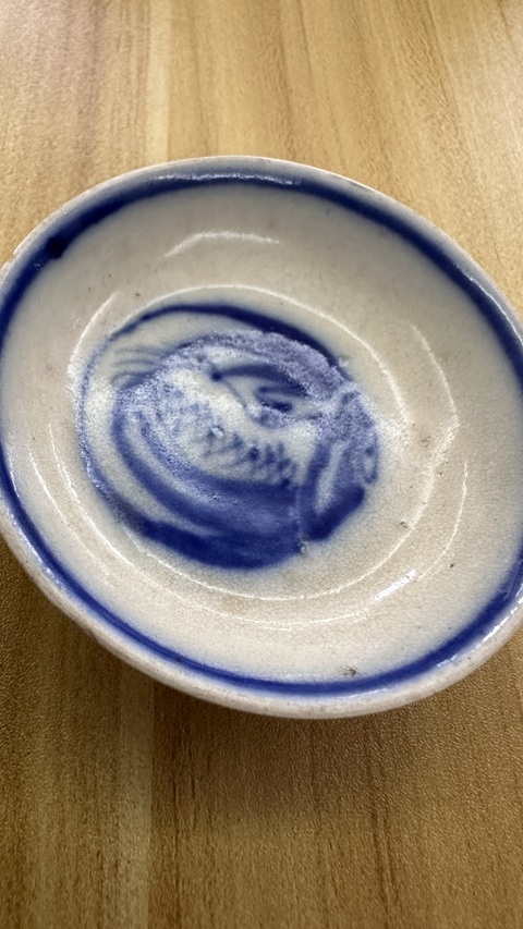 古玩陶瓷青花仙鶴紋盤真品鑒賞圖