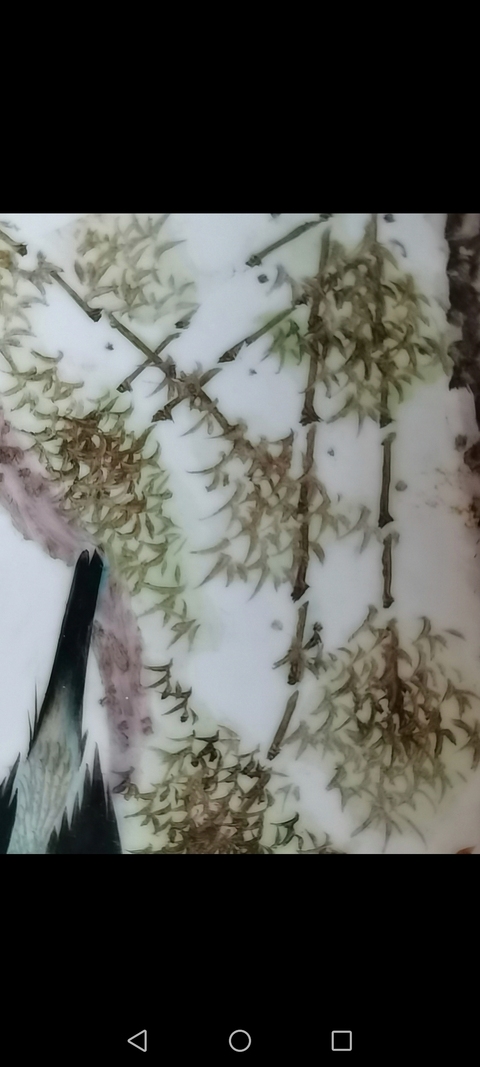 古玩陶瓷新粉彩花鳥紋凈手盆真品鑒賞圖