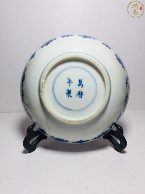 古玩陶瓷晚清青花小盤真品鑒賞圖