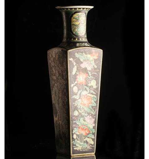 古玩陶瓷五彩棒槌瓶真品鑒賞圖