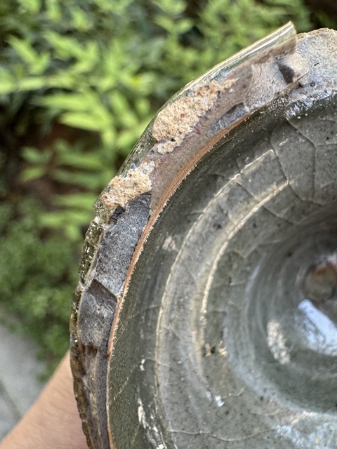 古玩陶瓷龍泉窯青釉標本真品鑒賞圖