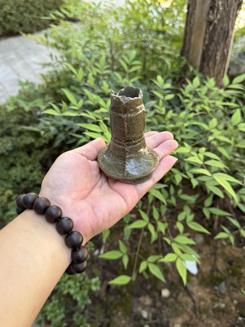 古玩陶瓷龍泉窯青釉標本真品鑒賞圖