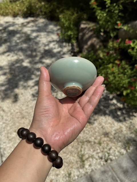 古玩陶瓷龍泉窯青釉杯拍賣，當前價格38000元