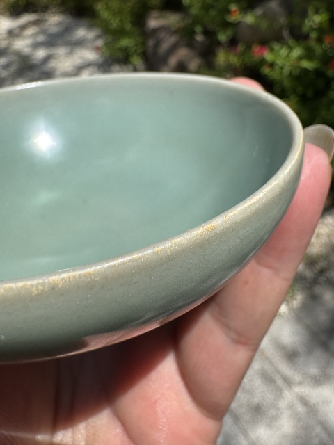 古玩陶瓷龍泉窯青釉杯拍賣，當前價格38000元