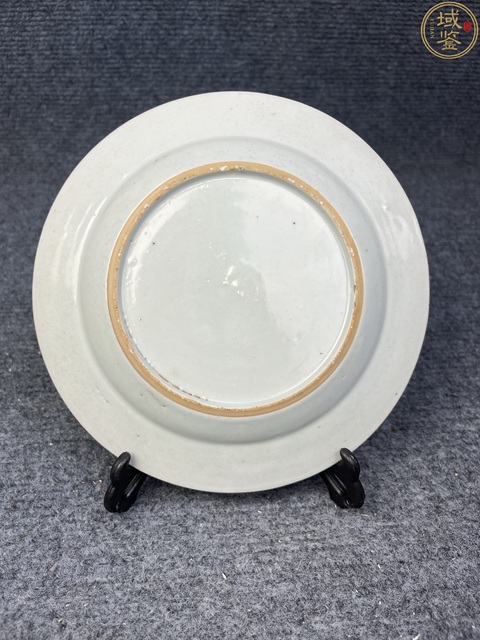 古玩陶瓷雍正青花粉彩盤真品鑒賞圖