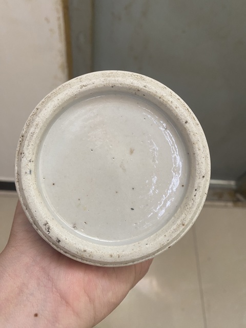 古玩陶瓷灑藍釉雞腿瓶真品鑒賞圖