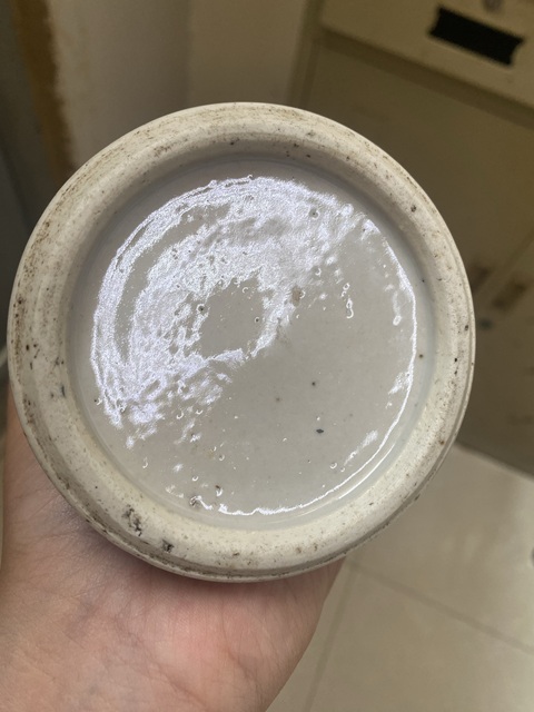 古玩陶瓷灑藍釉雞腿瓶真品鑒賞圖