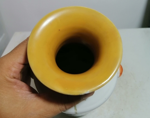 古玩陶瓷花卉紋雙鋪首瓶真品鑒賞圖