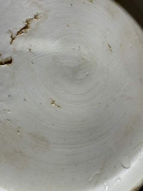 古玩陶瓷青花過(guò)墻龍的小盤真品鑒賞圖
