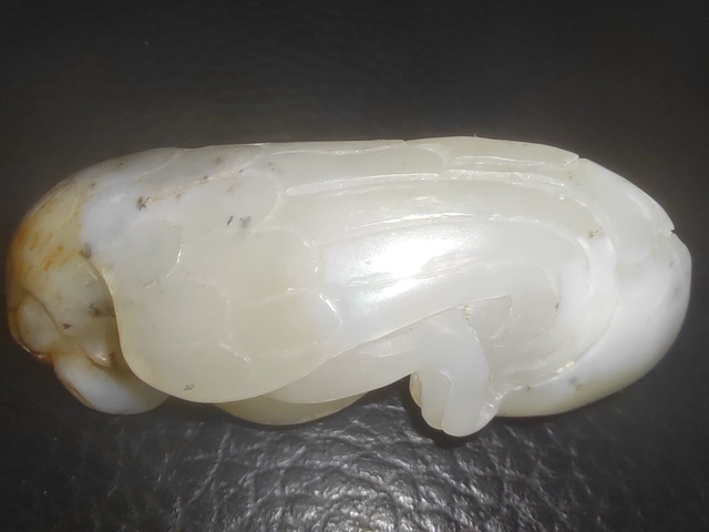 古玩玉器和田玉鳥形掛件真品鑒賞圖