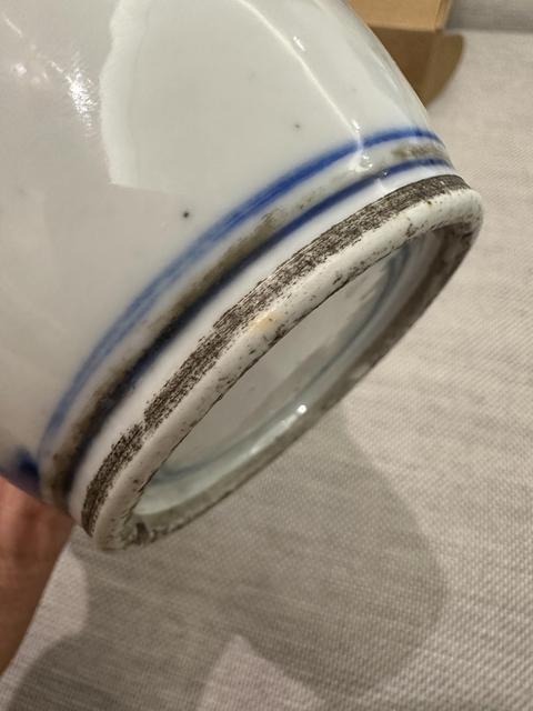 古玩陶瓷青花月影梅棒槌瓶真品鑒賞圖