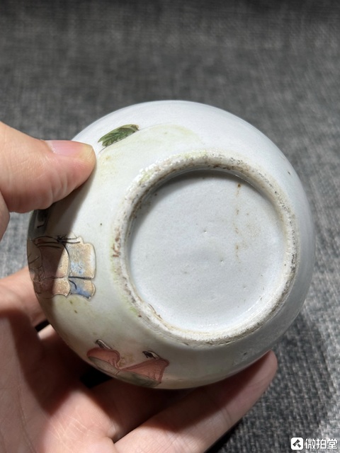 古玩陶瓷粉彩人物蓋罐真品鑒賞圖