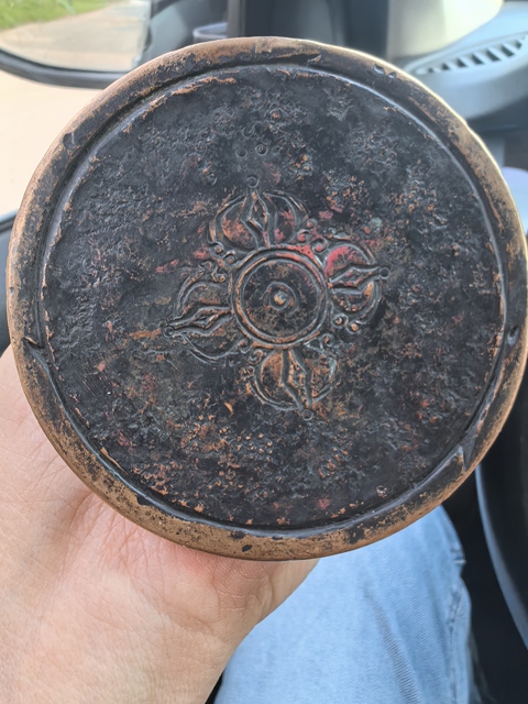 古玩銅器銅佛塔真品鑒賞圖