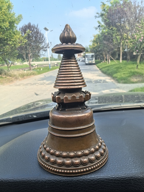 古玩銅器銅佛塔真品鑒賞圖