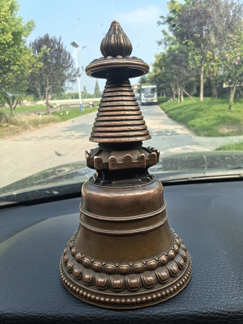 古玩銅器銅佛塔真品鑒賞圖