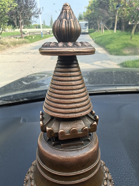 古玩銅器銅佛塔真品鑒賞圖