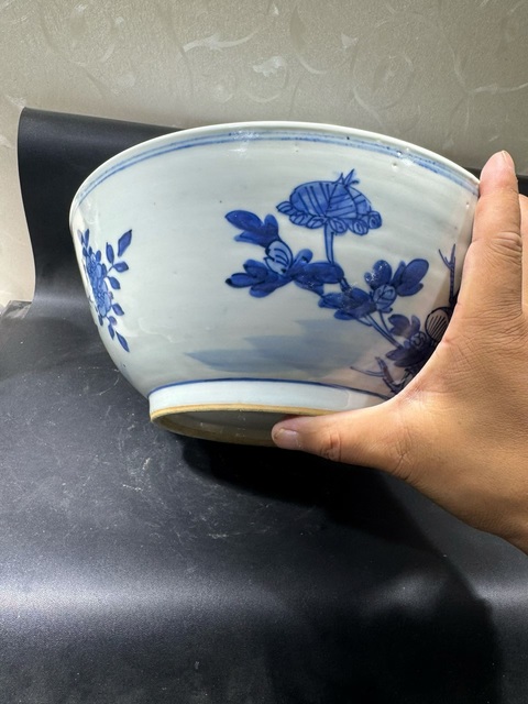 古玩陶瓷青花花鳥(niǎo)紋墩式碗拍賣(mài),當(dāng)前價(jià)格5800元