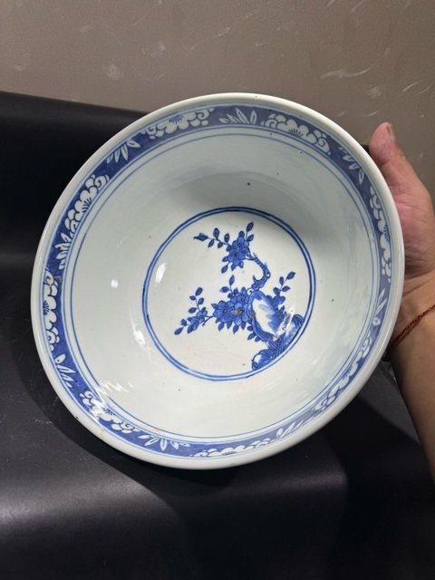 古玩陶瓷青花花鳥(niǎo)紋墩式碗拍賣(mài),當(dāng)前價(jià)格5800元