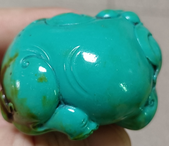 古玩玉器大象把件真品鑒賞圖