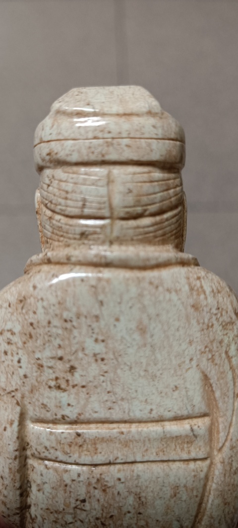 古玩玉器仿古做舊人物題材擺件真品鑒賞圖