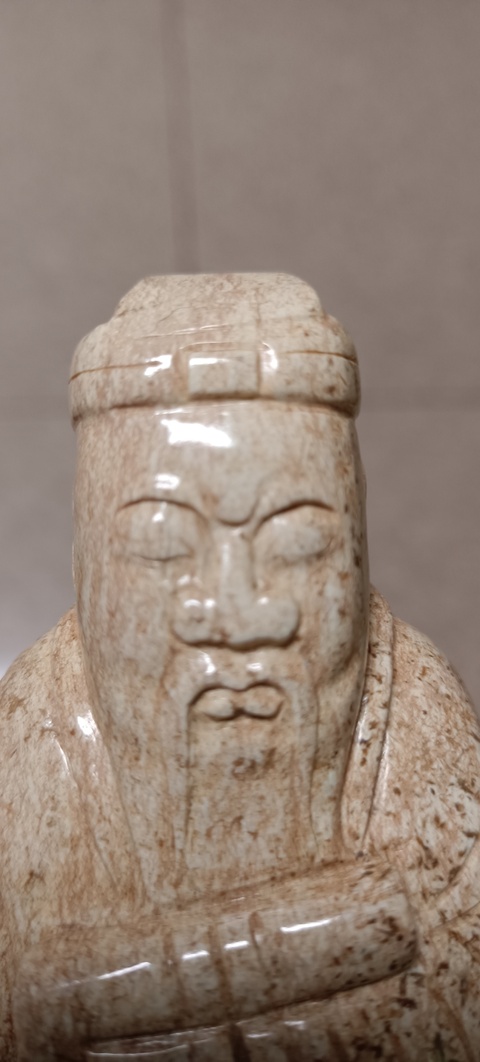 古玩玉器仿古做舊人物題材擺件真品鑒賞圖