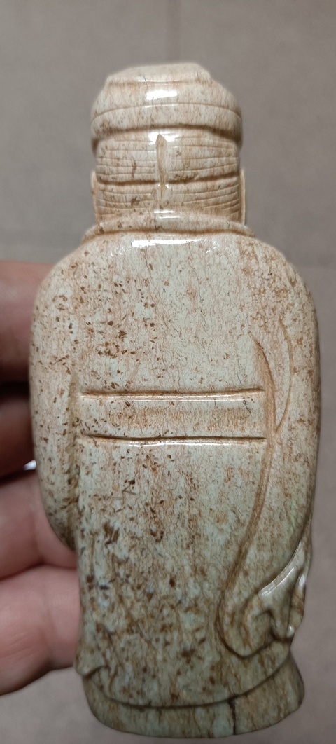 古玩玉器仿古做舊人物題材擺件真品鑒賞圖