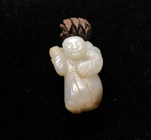 古玩玉器和田玉雕“童子”真品鑒賞圖