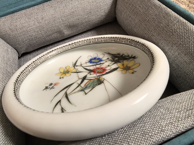 古玩陶瓷粉彩飛黃騰達(dá)水洗真品鑒賞圖