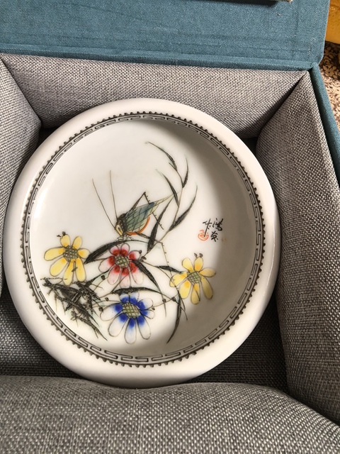 古玩陶瓷粉彩飛黃騰達(dá)水洗真品鑒賞圖