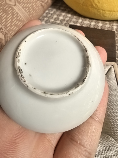 古玩陶瓷淺絳彩山水人物印盒真品鑒賞圖